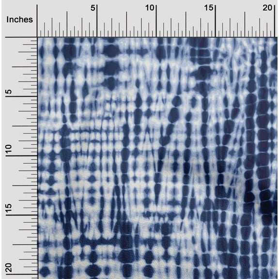oneOone Cotton Cambric Blue Fabric Tie Dye Craft Projects Decor Fabric Printed By The Yard 56 Inch Wide-Q26