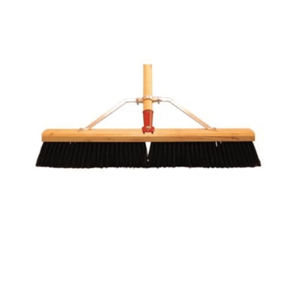 Magnolia Brush Assembled 24 Brown Plastic Garage Broom
