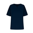 thumbnail image 4 of Womens Summer T Shirts Short Sleeve Short Sleeve Shirts Women Work Vneck Tshirts Shirts for Women Plain Tee Shirts Plus Size Tops, 4 of 5