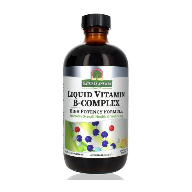 Nature's Answer Liquid B-Complex Vitamins, Suplemento Dietético, 240 ml