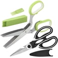 thumbnail image 2 of 2Pcs Kitchen Shears 5-Blade Herb Scissors Set Stainless Steel Kitchen Shears Heavy Duty Chicken Bone Cutting Shears Sharp Utility Scissors Meat Scissors Poultry Shears Food Cooking Scisso, 2 of 6