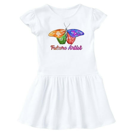 

Inktastic Future Artist with Colorful Butterfly Gift Baby Girl Dress