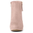 thumbnail image 2 of Unique Bargains Bottines à Talon Bas Plateforme à Fermeture Éclair Latérale pour Femmes, 2 of 6