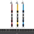 thumbnail image 2 of Fishing Rod and Reel Combos Telescopic Fishing Rods Spinning Reels Lures Set with Carry Bag, 2 of 5