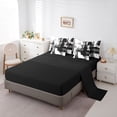 thumbnail image 4 of Erosebridal Neutral Art 7 Pieces Bedding Comforter Set,Modern Stripe Aesthetic Full Bedding Set For Teens,Reversible, 4 of 7