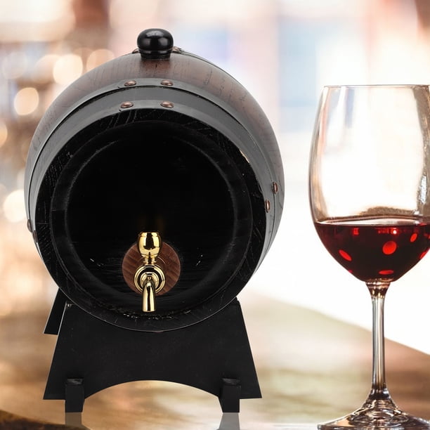 Tonneau à Vin En Bois De Chêne 3L Avec Support - Baril Distributeur Pour Vin, Whisky, Bière - Robinet Inclus Tonneau à Vin En Bois De Chêne 3L Avec Support - Baril Distributeur Pour Vin, Whisky, Bière - Robinet Inclus