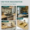 thumbnail image 5 of Butcher Block Counter Top, Solid Wood Unfinished Table Top for for DIY Washer Dryer, Island, Kitchen, Durable and Sturdy Birch Countertop, 1.5" Thickness, 25" W x 60" L, 5 of 8