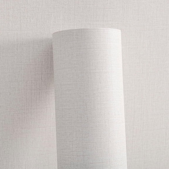 24" X 394" Beige White Grasscloth Textured Wallpaper Peel and Stick Upgraded Thick Self-Adhesive Fabric Wallpaper Contact Paper for Walls Cabinets Bedroom Counter Top Liners Fireplace