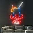 thumbnail image 4 of Handmadetneonsign Cocktail Party Neon Light, Cocktail Neon Sign, Wine Bar Led Light, Club Bistro, 4 of 5