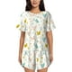 thumbnail image 1 of Fotbe Chicken Conjunto de Pijama Estampado para Mujer, 2 Piezas, Ropa de Dormir con Camiseta de Manga Corta y Shorts Suaves-Small, 1 of 6