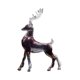 thumbnail image 1 of Escultura de ciervo de resina, figura de animal, decoración del hogar, linda, artificial, romántica. Negro, 1 of 9