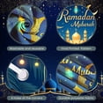 thumbnail image 4 of Golden Crescent Ramadan Banner Star Pattern Islamic Backdrop Lantern Design Mosque Mubarak Display for Ramadan Celebration Eid al-Fitr Family Gathering, 4 of 8