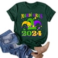 thumbnail image 5 of PMUYBHF Mode Décontractée pour Femmes Chemises Imprimées Mardi Col Rond Manches Courtes Tee Tops Tunique Blouse 3989 TG, 5 of 5