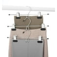 thumbnail image 2 of Whitmor Chrome/Black Add on Skirt & Slack Hangers, Chrome & Black, 2 of 5