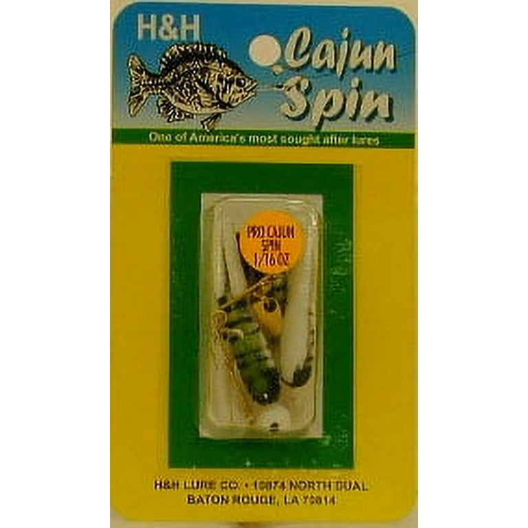 H&H Rigged Cajun Spin Spinner Bait, Bullfrog, 1/16 oz