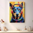 thumbnail image 2 of Beauceron Wall Art - Funny Dog Canvas Canvas for Kids' Room 11x17inch - Colorful Puppy with Earphone Pictures Framed Ready to Hang, 2 of 4