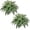 Green 42" 48 2PACK, variant on CQURE 42-Inch Artificial Boston Fern Plants, 48 Fronds Realistic Fake Bushes for Indoor & Outdoor Decor, 2 Pack