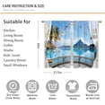Blue Ocean Sea Kitchen Curtains Tropical Summer Hawaiian Lake Bathroom ...