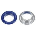 thumbnail image 4 of Unique Bargains 100PCS Grommets Eyelets 2/5 Inch (10mm) ID Hole Metal Self Backing Eyelet with Washers for Leather Dark Blue, 4 of 7