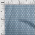 thumbnail image 1 of oneOone Viscose Chiffon Fabric Honeycomb Geometric Sashiko Print Decor Fabric Printed BTY 42 Inch Wide, 1 of 4