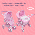 thumbnail image 4 of Carriola Muñecas Lujo Darissa Lentejuelas Bambineto Grande iBaby, 4 of 8