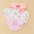 thumbnail image 2 of newwalpole Girls Cotton Underwear Soft Boy Shorts Kids Boxer Briefs Panties(Pack of 4) Light Blue for Size M, 2 of 5