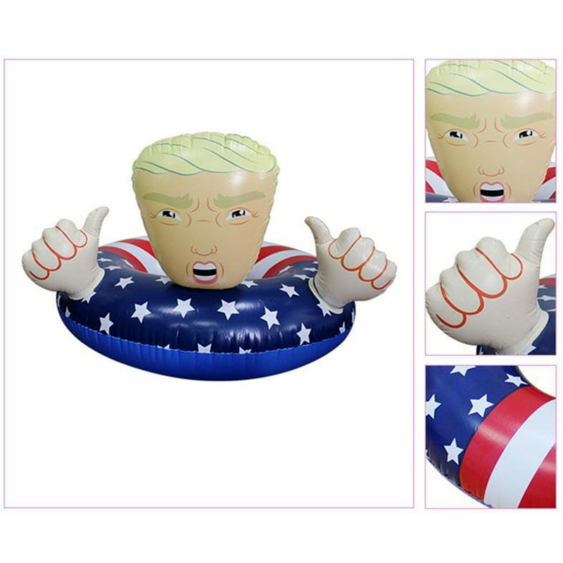 CTH Swimming Ring air Mattress Swimming tire Donald Trump Inflatable Swimming aid for Summer Pool Party Toys 
