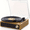 Log Wood, variant on MAIO Record Player, Bluetooth Vintage Audio Turntables 3-Speed 33/45/78RPM Vinyl Spinner with Speakers, Headphone Jack, USB, AUX-in and RCA, Log Wood