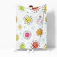 thumbnail image 2 of NTBAY Flannel Fleece Bed Blanket, Colorful Printed Fuzzy Soft Blanket, 78"X90", Cartoon Sun, 2 of 5
