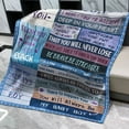 thumbnail image 6 of Son Blanket Gift from Mom Dad Soft Fleece Throw Blanket Birthday Gift for Son Graduation Gift Ideas Luxury Blankets for Bed Sofa and Travel 50"x60", 6 of 6