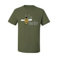 thumbnail image 2 of Wild Bobby, Be Fearless Buzzing Bee Pop Culture Men's Graphic T-Shirt, Military Green, 5XL, 2 of 3
