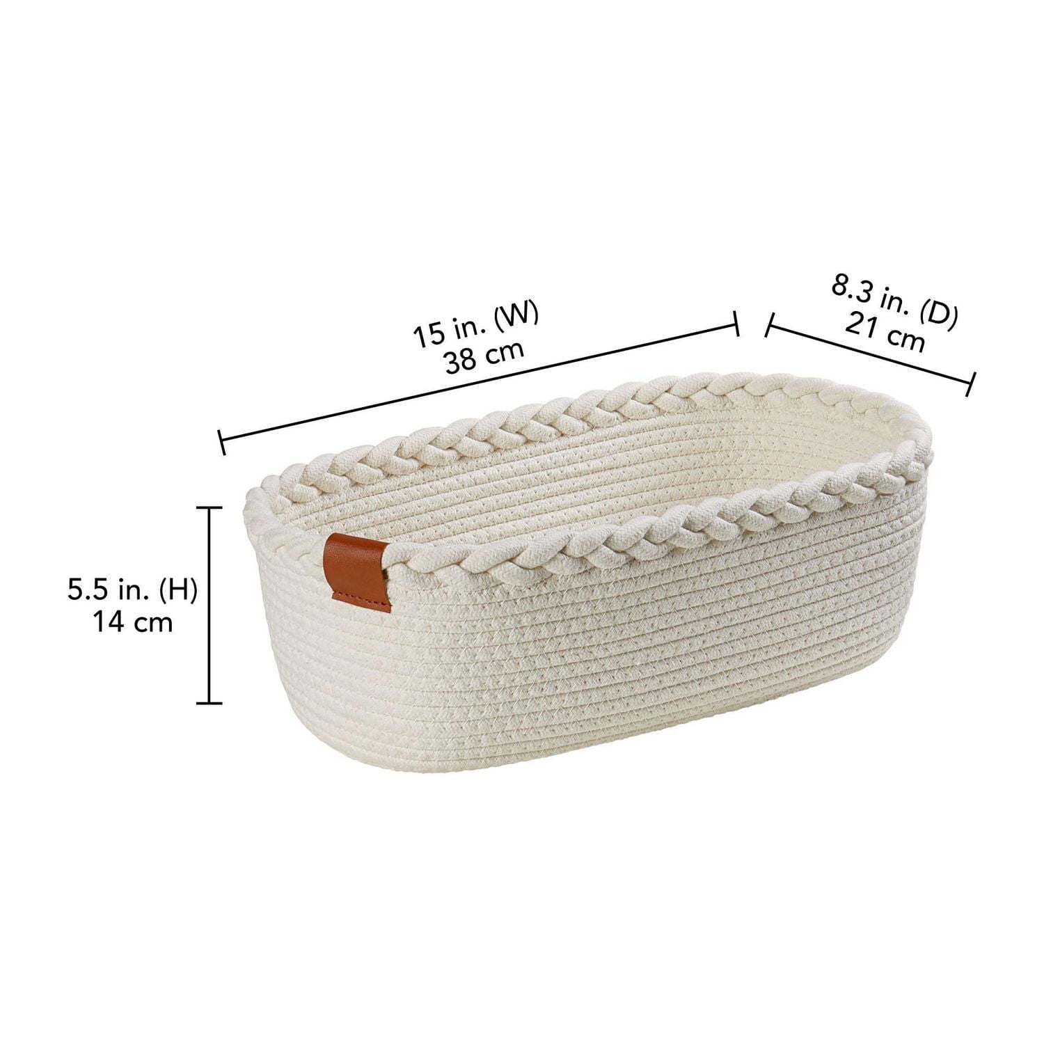 HOMETRENDS Cotton Rope Sotrage basket