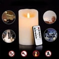 thumbnail image 3 of LED Candles, Flickering Flameless Candles, Rechargeable Candle, Real Wax Candles with Remote Control, 3 of 5