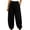 Black, variant on Baggy Wide Leg Pants Womens Barrel Pants Mid Waisted Balloon Pants with Pockets Gray,M