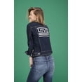 thumbnail image 3 of EV1 from Ellen DeGeneres Women's Glitter Denim Jacket with Love Flag, 3 of 8