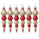 thumbnail image 2 of 6 piezas/paquete de adornos colgantes para árbol de Navidad, forma única, simulación pintada, bola de árbol de calabaza, 2 of 4