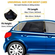 IC ICLOVER Universal Fit Car Side Window Sun Shade [44.5 x 20.9] Rear and Front Car Windows Conveniently Install Shades the Sun Rays for Kids [2 Pcs]