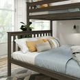 thumbnail image 4 of Plank+Beam Solid Wood Twin XL over Queen Bunk Bed for Adult, Clay, 4 of 7
