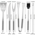 thumbnail image 2 of BBQ Tool Set, 9PCS Barbecue Stainless Steel Utensils, 2 of 5