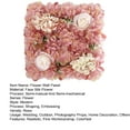 thumbnail image 4 of YAOMOBB Flower Wall Panel DIY Square Artificial Rose Flower Wall Panel 3D Floral Backdrop Decoration, 4 of 6