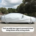 thumbnail image 6 of Car Cover Waterproof All Weather for Mercedes-Benz for C-Class Sedan Outdoor Full Cover Rain Sun UV Protection with Zipper Cotton Length up to 196.85 ", 6 of 9
