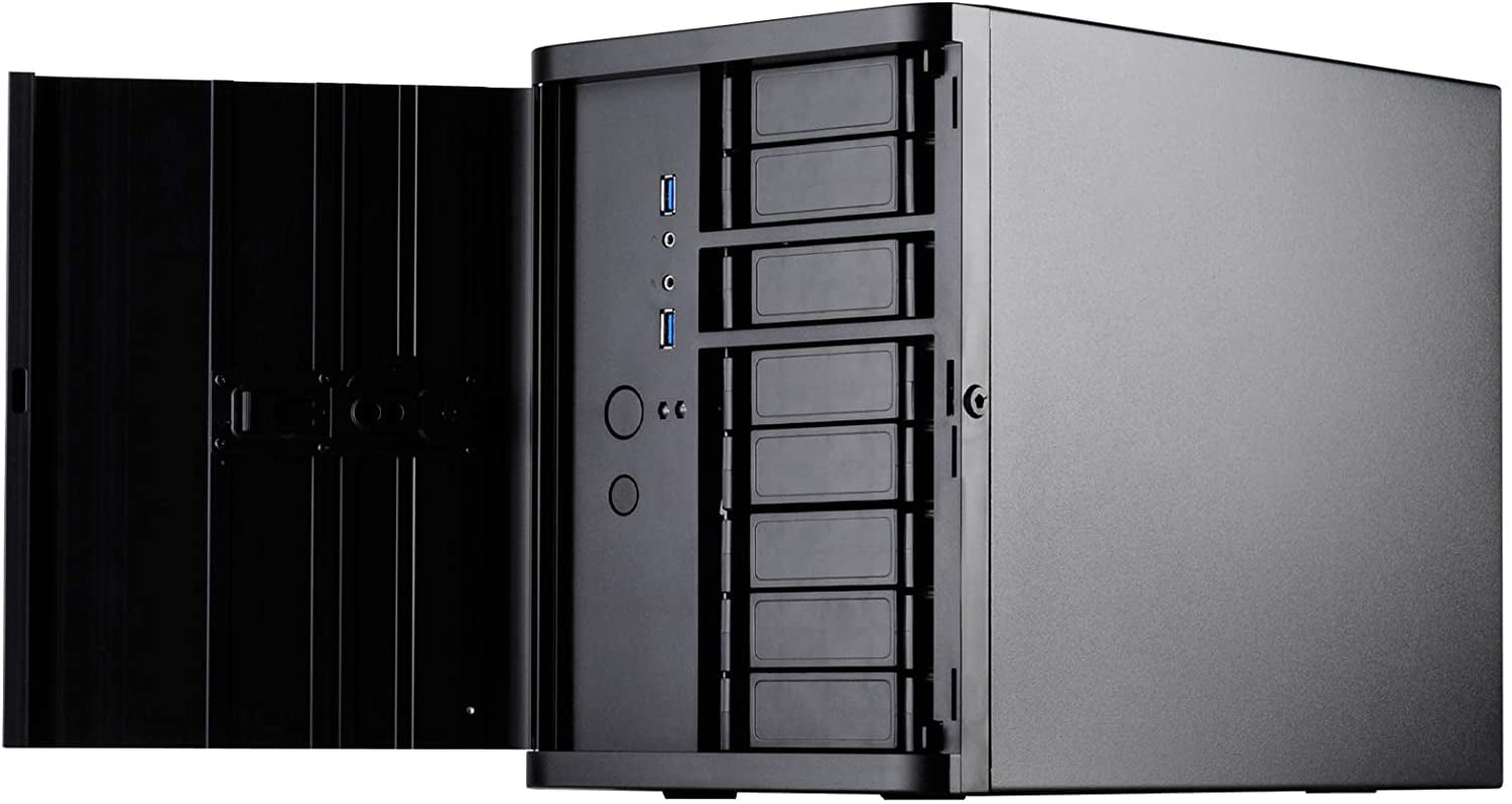 SilverStone Technology DS380B Premium Mini-Itx/DTX Small Form Factor NAS Computer Case, Black Newest Version DS380B-x