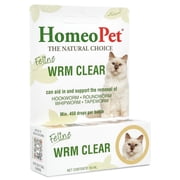 HomeoPet Feline WRM CLEAR Worm Parasite Remedy Support Drops for Cats, 15 mL