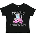 thumbnail image 3 of Inktastic Daddy's Little Farmer Pink Tractor and Flowers Boys or Girls Toddler T-Shirt, 3 of 5
