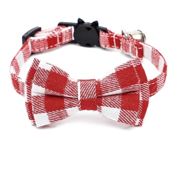 Valentine's Day Cat Collar With Heart Pendant Adjustable Soft Nylon Pet Bow Tie Accessory For Small Dogs And Cats