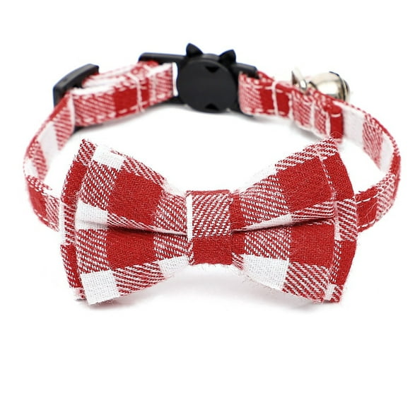 New Valentine's Day Cat Collar With Love Pendant Small Bell Pet Bow Collar