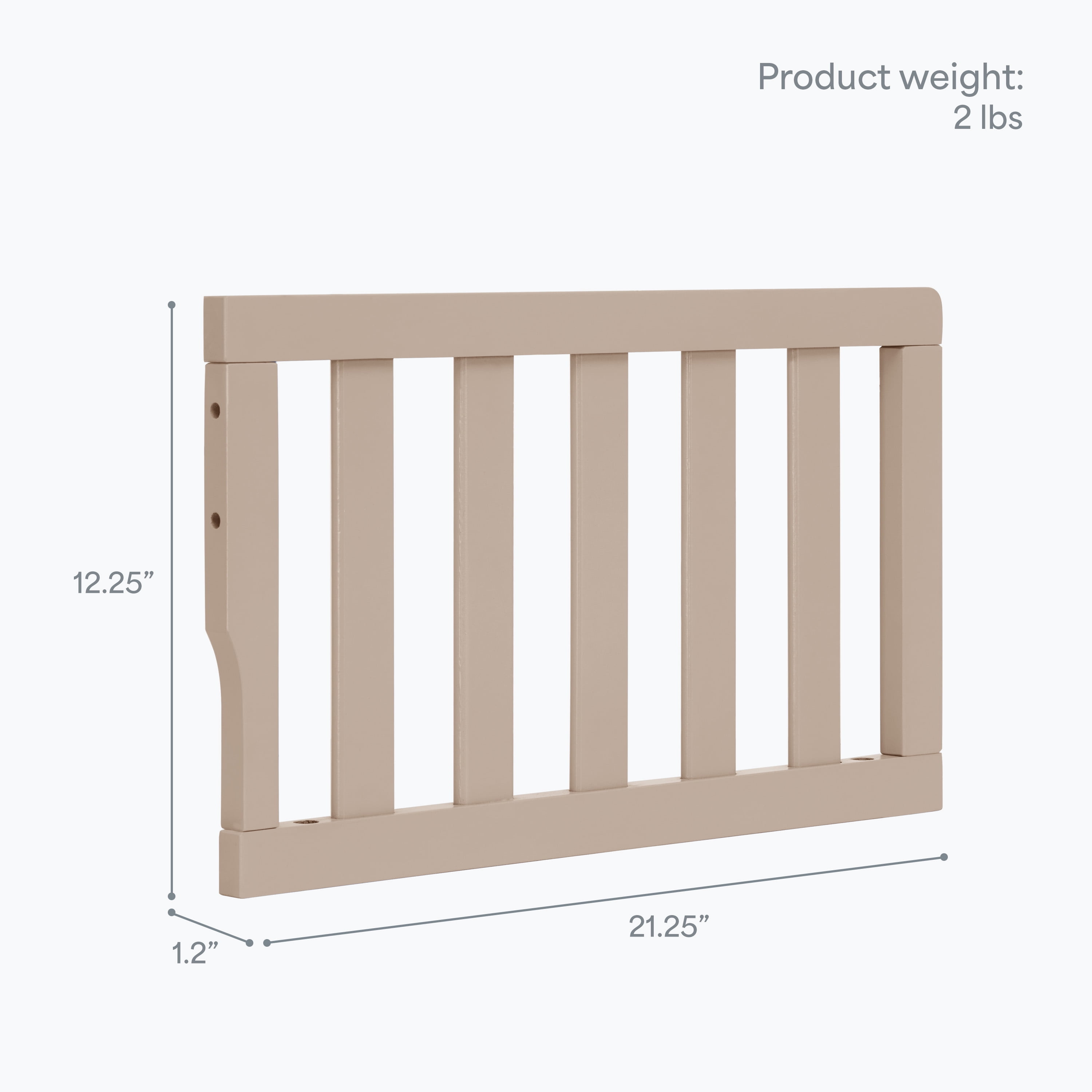 Dream On Me Convertible Crib Toddler Guard Rail, Almond Butter