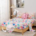 thumbnail image 2 of NTBED Rainbow Comforter Set Chic Bowknot for Kids Girls, Twin Size 6 Piece Bed in a Bag Soft Polyester Bedding Set with Love, Bow & Polka Dot Design, Cream, 2 of 8