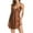 Brown, variant on Sngxgn Women's Cotton Sleeveless Short Knee Length Nightgown(Green,XL)