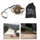 thumbnail image 5 of Cuerda de cordón para tienda de campaña al aire libre, tendedero multifunción, equipo resistente al viento Verde, 5 of 9
